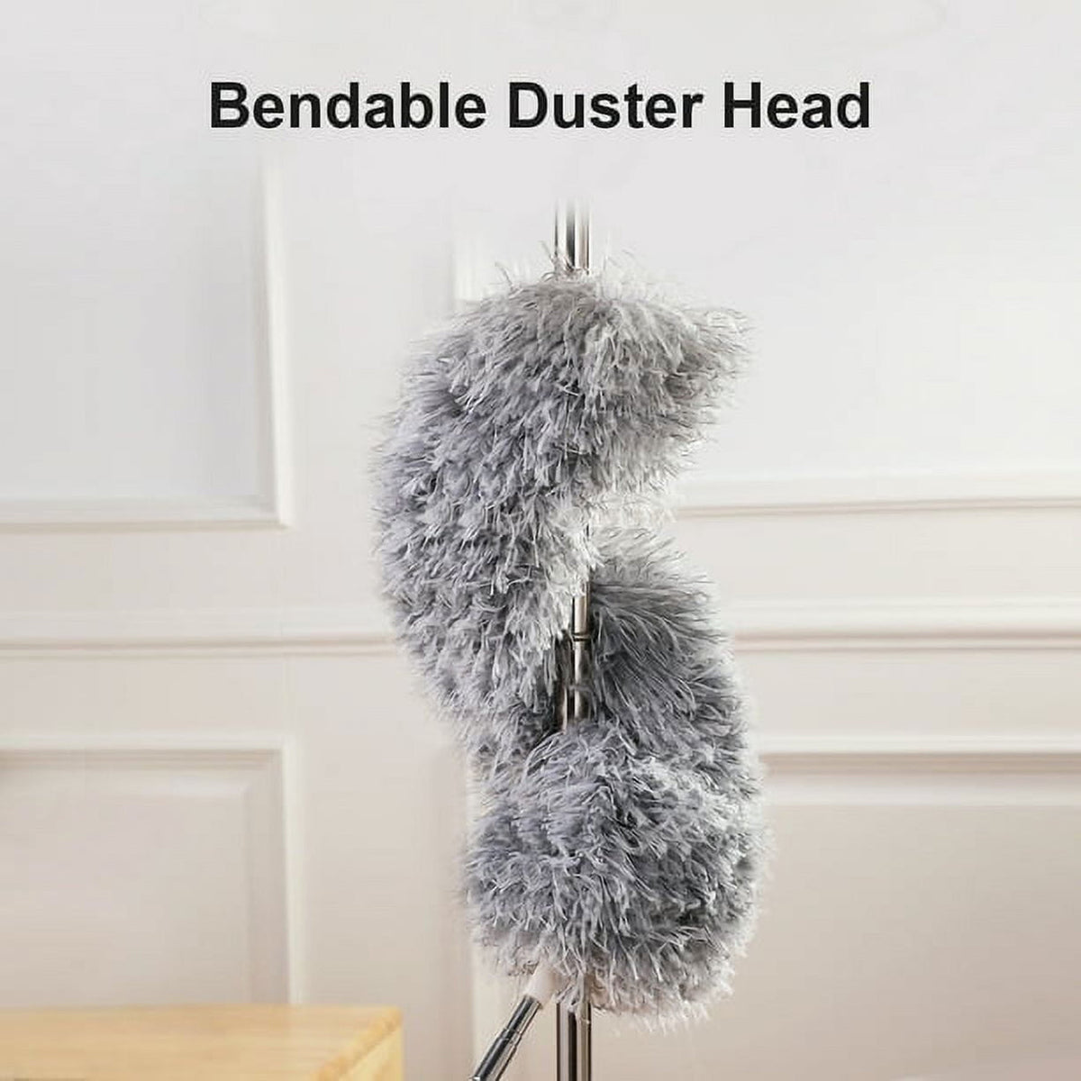 Long Handle Microfiber Grey Duster