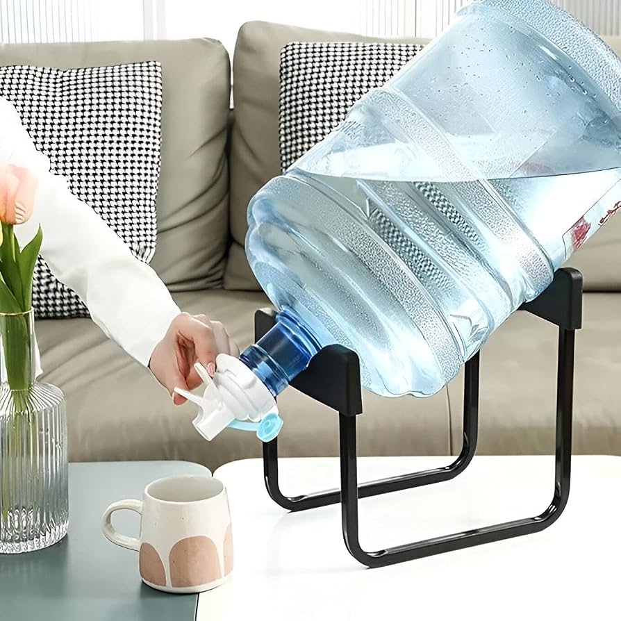 Stainless Steel Water Bottle Holder Stand with Tap