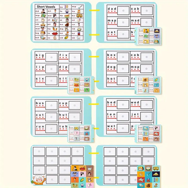 CVC Busy Book – Phonics Learning Activity for Toddlers and Preschoolers