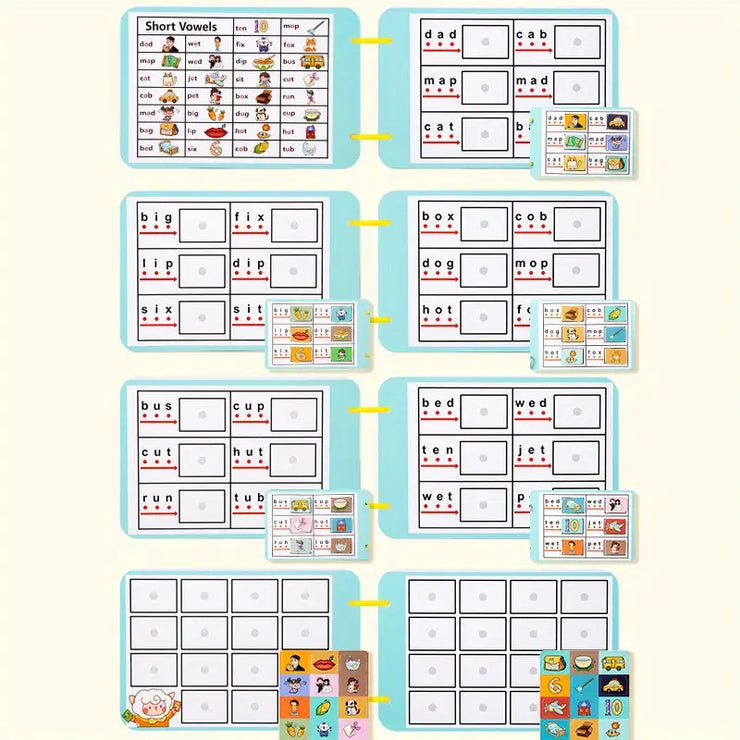 CVC Busy Book – Phonics Learning Activity for Toddlers and Preschoolers