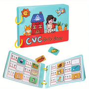 CVC Busy Book – Phonics Learning Activity for Toddlers and Preschoolers