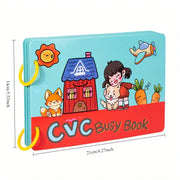 CVC Busy Book – Phonics Learning Activity for Toddlers and Preschoolers