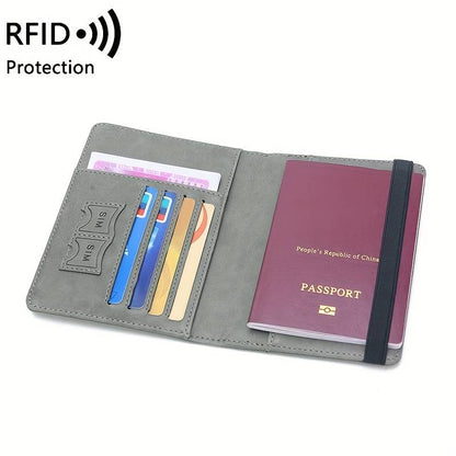 Smart Leather Travel Passport Wallet