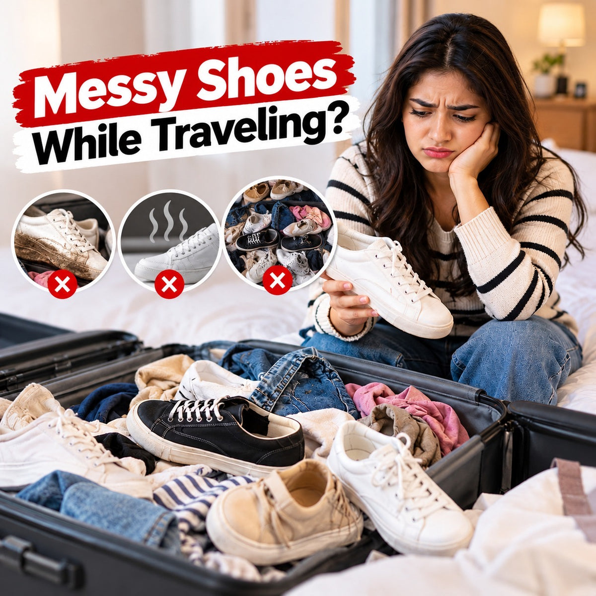 Waterproof Travel Shoe Storage Bags (pack of 5)