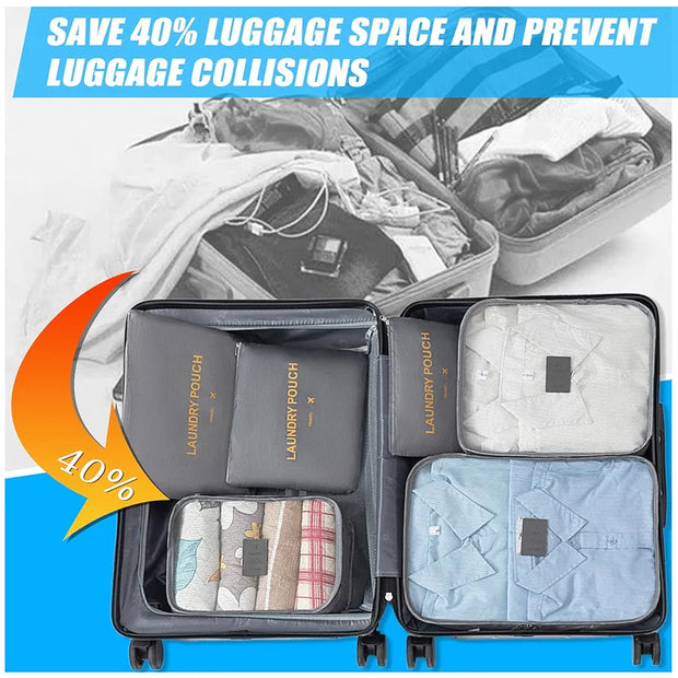 6 Pcs Travel Storage Organizer Bags