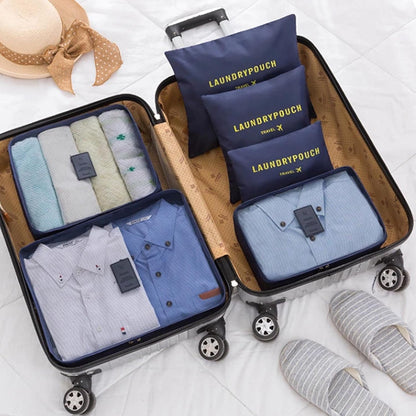 6 Pcs Travel Storage Organizer Bags