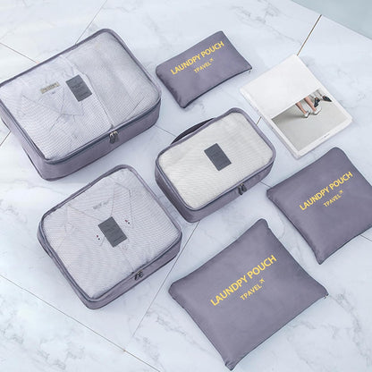 6 Pcs Travel Storage Organizer Bags