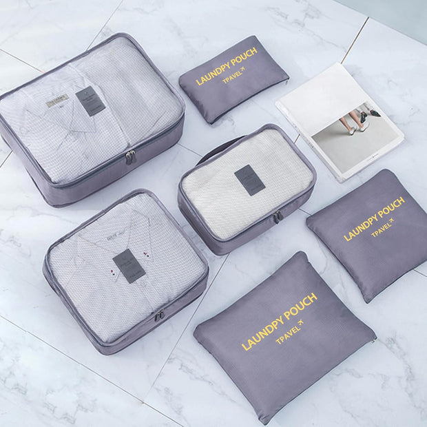 6 Pcs Travel Storage Organizer Bags