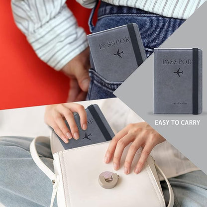 Smart Leather Travel Passport Wallet