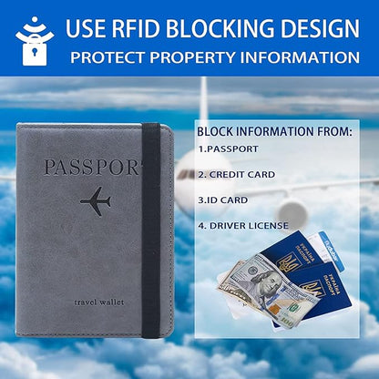 Smart Leather Travel Passport Wallet