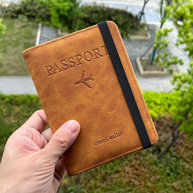 Smart Leather Travel Passport Wallet
