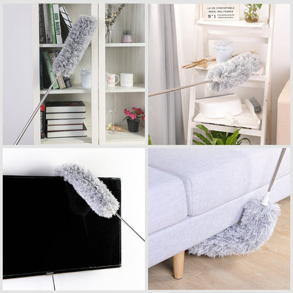 Long Handle Microfiber Grey Duster