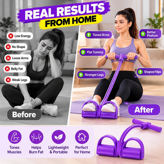 Silicone Tummy Trimmer | 21 Fitness Resistance Bands