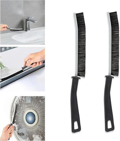 Gap Cleaning Brush, Long Slit Brush, Scrub Brushes for Cleaning, Stiff Bristles Brush for Window Track, Shower, Kitchen Cleaning (Pack of 2pcs)