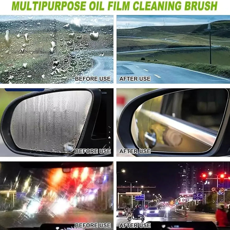 Car oil film cleaner brush | Clear vision glass cleaner