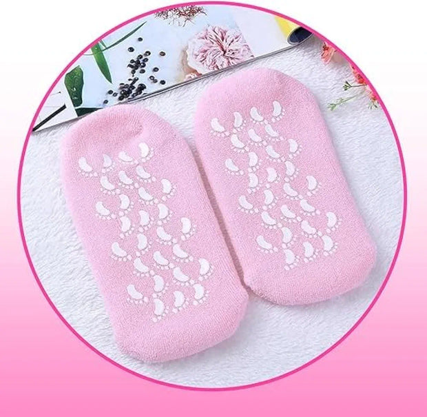 Moisturizing Spa Gel Socks Treatment For Dry Feet