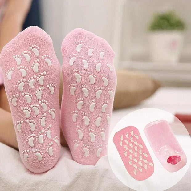 Moisturizing Spa Gel Socks Treatment For Dry Feet