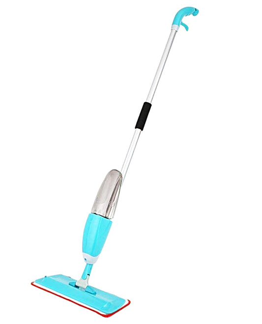 Stainless Steel Microfiber Floor Cleaning Spray Mop with Removable Washable Cleaning Pad and Integrated Water Spray Mechanism - SPYMOP